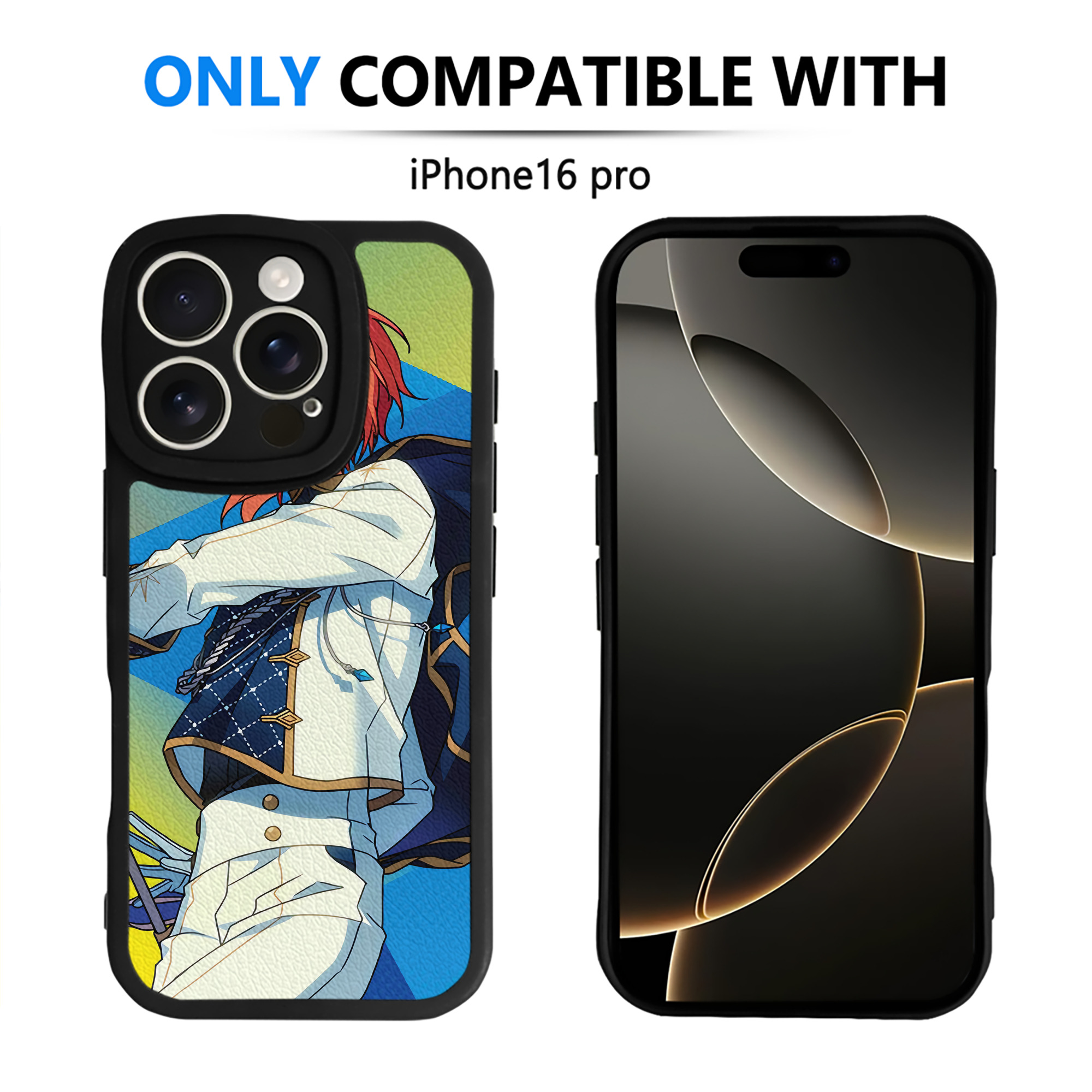 （画像用） あんさんぶるスターズ! Ensemble Stars 【iPhone 16シリーズ対応】シリコンスマホケース（レザー調） 材質：シリコン
